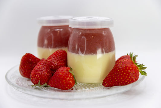 Strawberry Milk Pudding